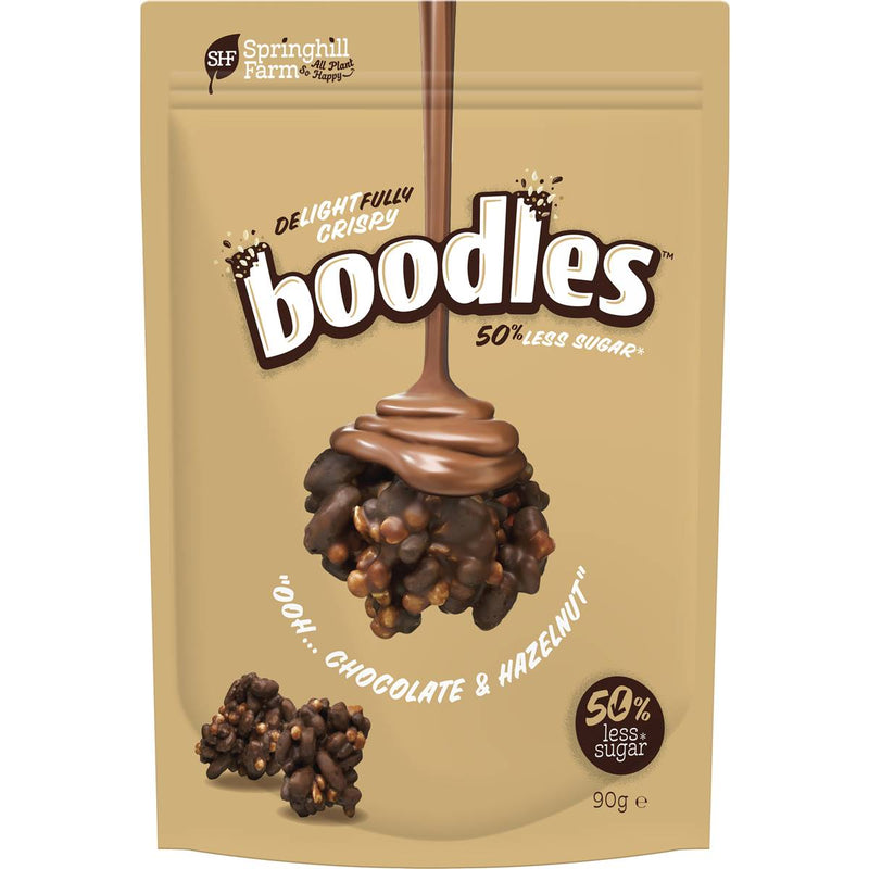 Boodles 50% Less Sugar Chocolate & Hazelnut 90g
