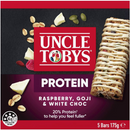 Uncle Tobys Protein Raspberry, Goji & White Choc Muesli Bars 5 Pack 175g