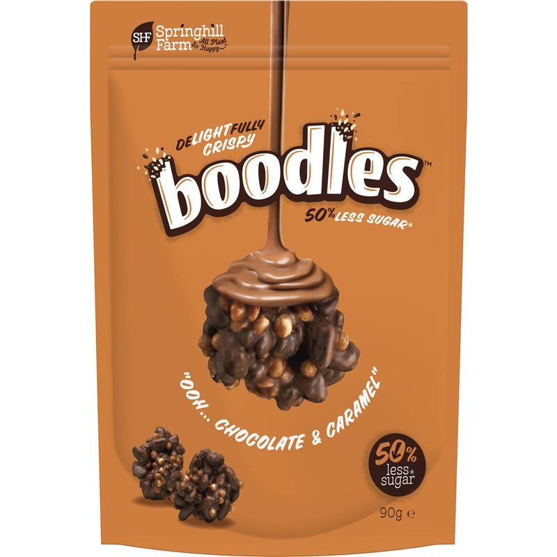 Boodles 50% Less Sugar Chocolate & Caramel 90g