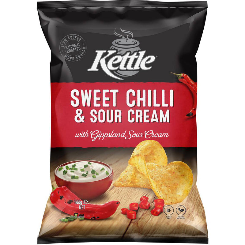 Kettle Sweet Chilli & Sour Cream Potato Chips 165g