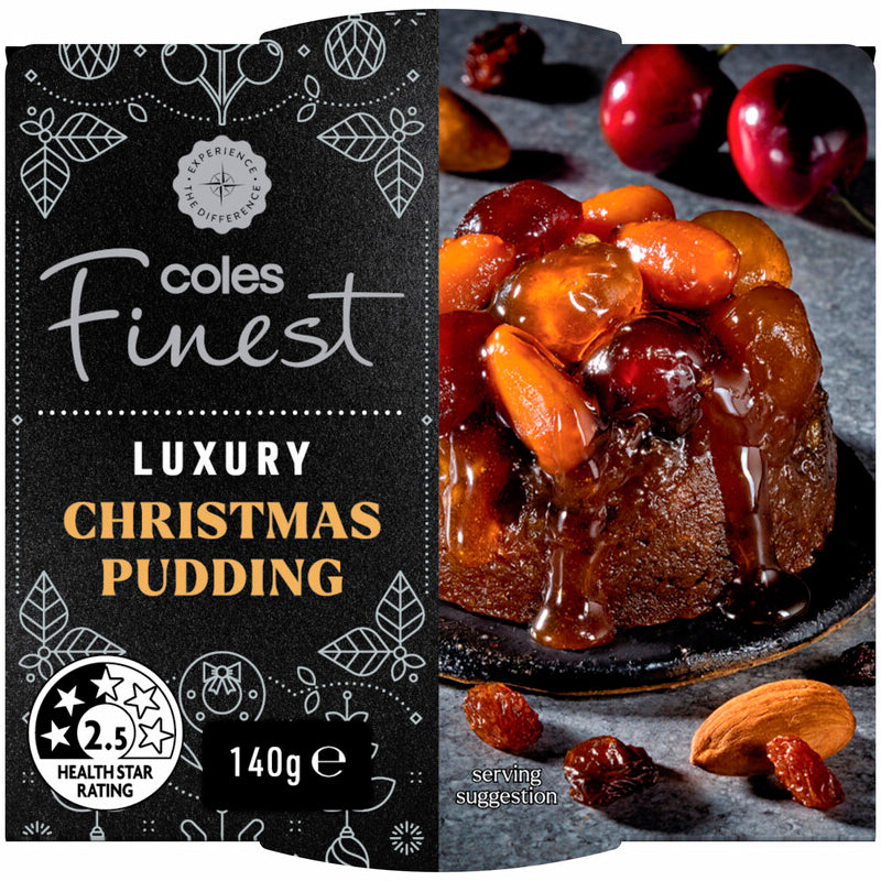 Coles Finest Luxury Christmas Pudding 140g