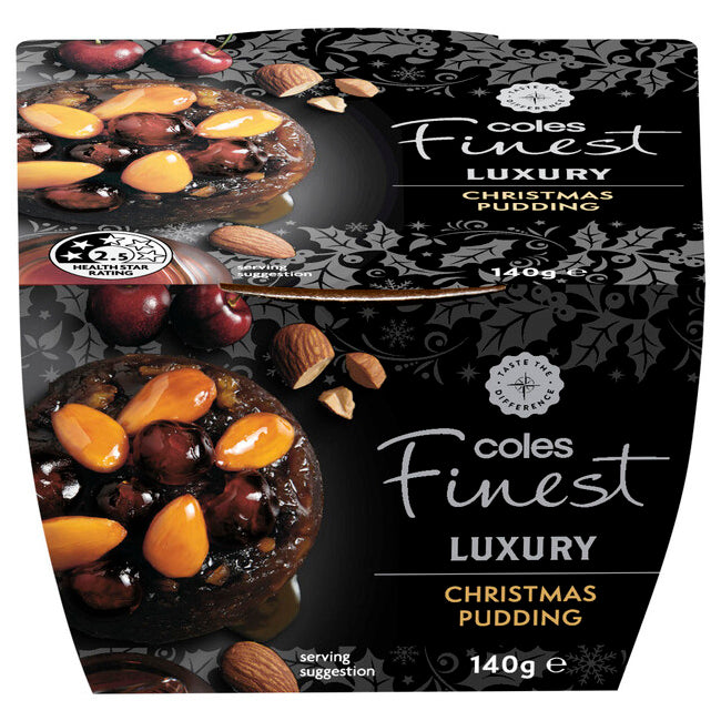 Coles Finest Luxury Christmas Pudding 140g