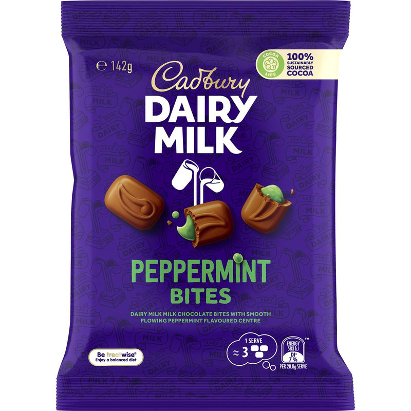 Cadbury Dairy Milk Peppermint Chocolate Bites 142g