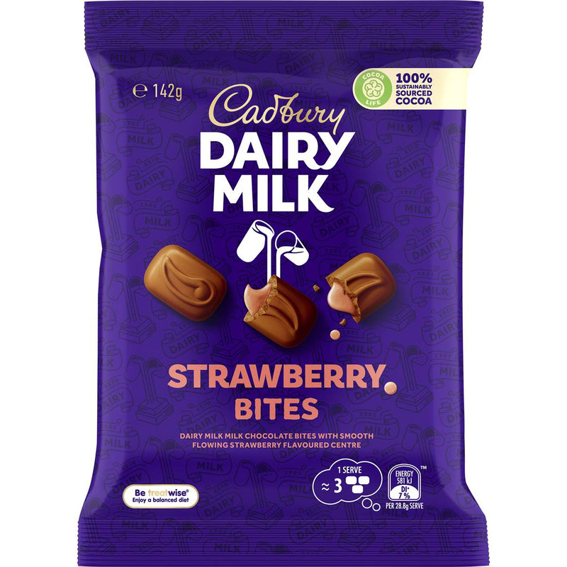 Cadbury Dairy Milk Strawberry Chocolate Bites 142g