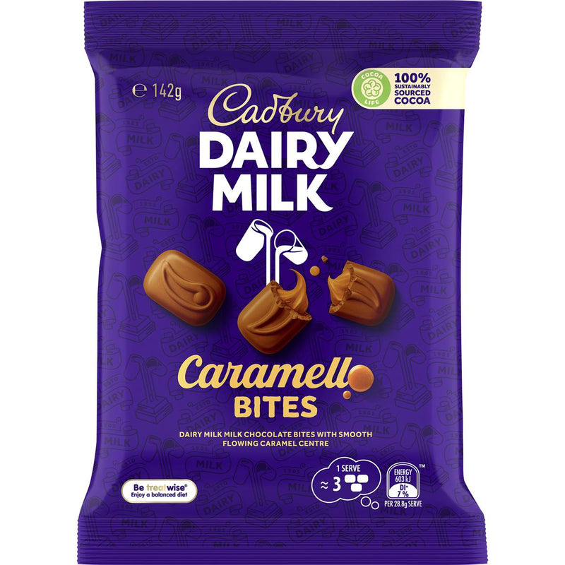 Cadbury Dairy Milk Caramello Chocolate Bites 142g