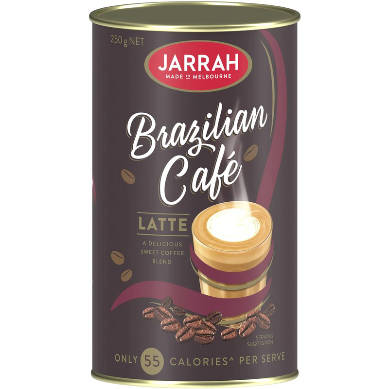 Jarrah Brazilian Cafe Latte Instant Coffee 250g