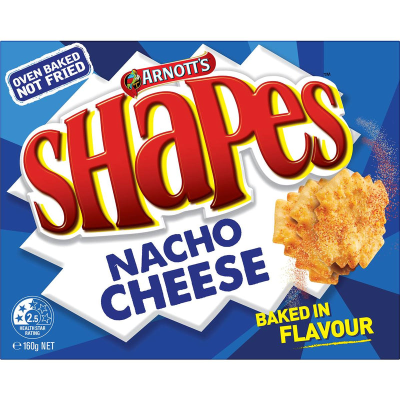 Arnott's Shapes Nacho Cheese 160g