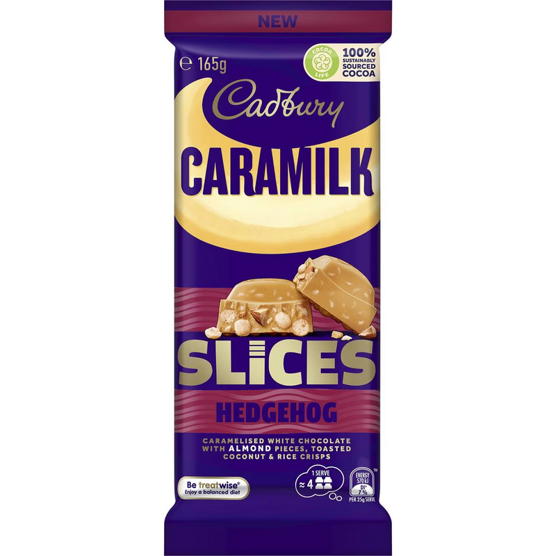 Cadbury Caramilk Slices Hedgehog Block 165g
