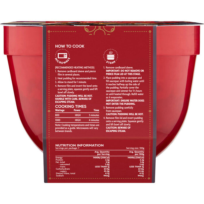 Coles Festive Matured Christmas Pudding Large 700g