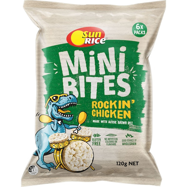 Sunrice Mini Bites Rockin' Chicken 6 Pack 120g