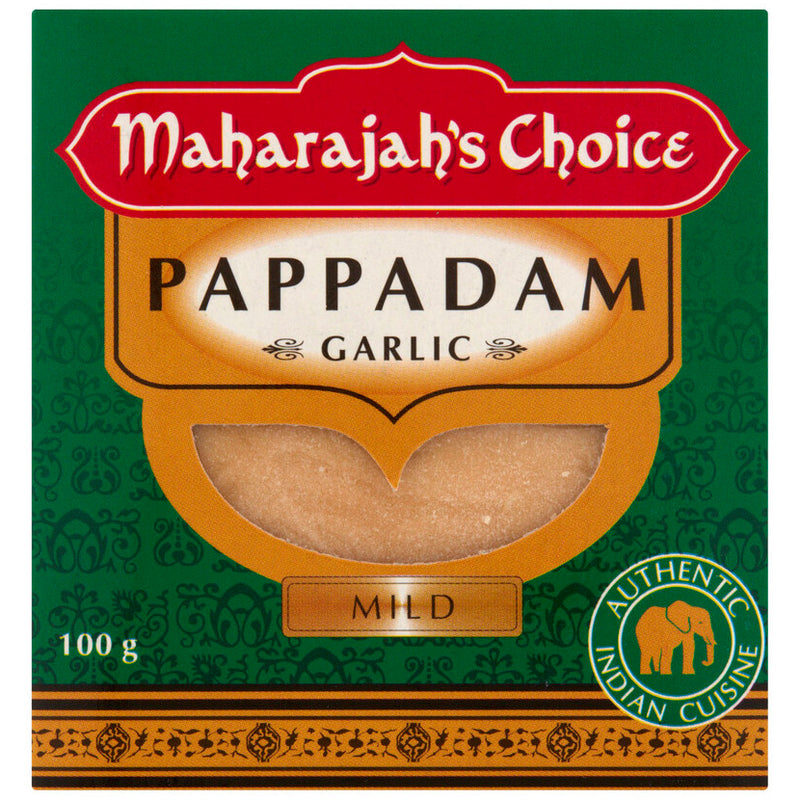 Maharajah's Choice - Garlic Pappadam - 100g