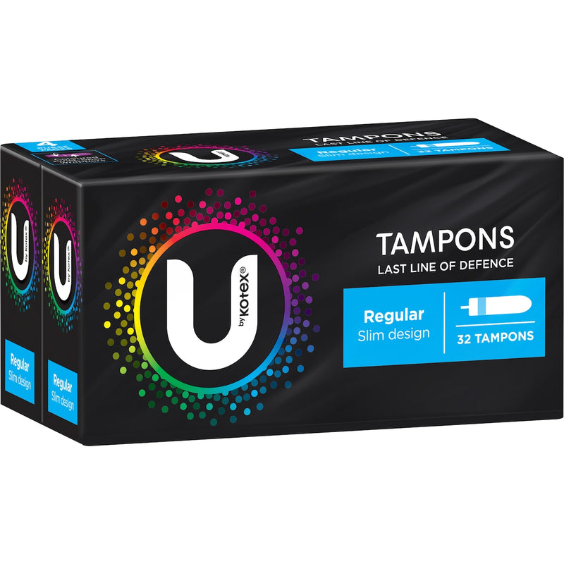 U by Kotex Tampons Regular 32 Pack