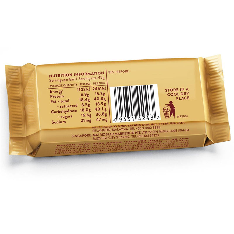 Whittaker's Almond Gold Slab 45g