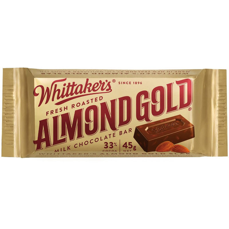 Whittaker's Almond Gold Slab 45g