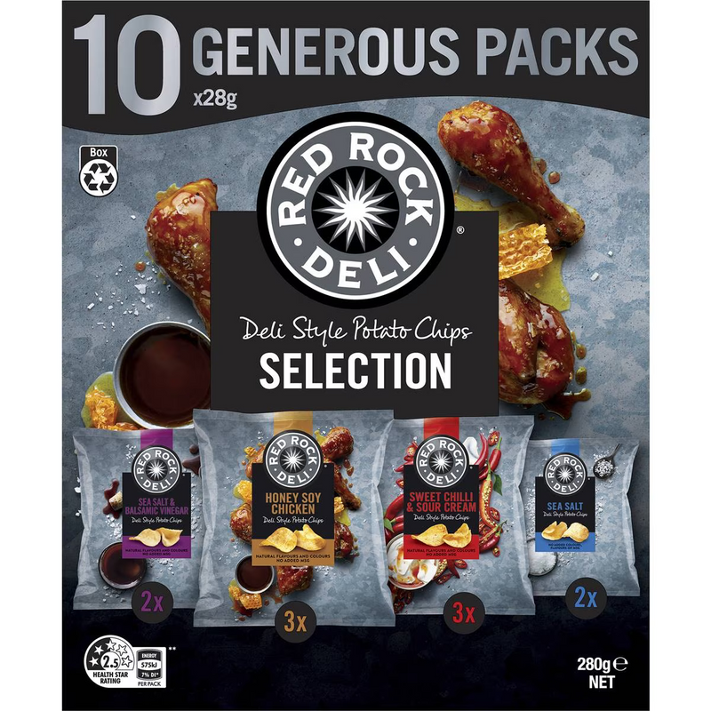 Red Rock Deli 10 Single Serve Variety Box 280g