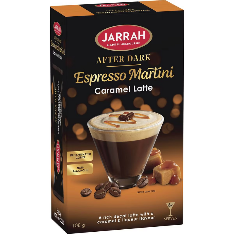 Jarrah After Dark Espresso Martini Caramel Latte 6 Pack 108g