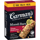 Carman's Muesli Bars Classic Fruit & Nut Value 12 Pack 540g