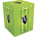V Energy Drink Original Guarana 500ml - 4 Pack