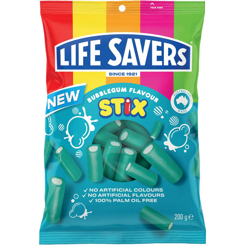 Lifesavers Stix Bubblegum 200g