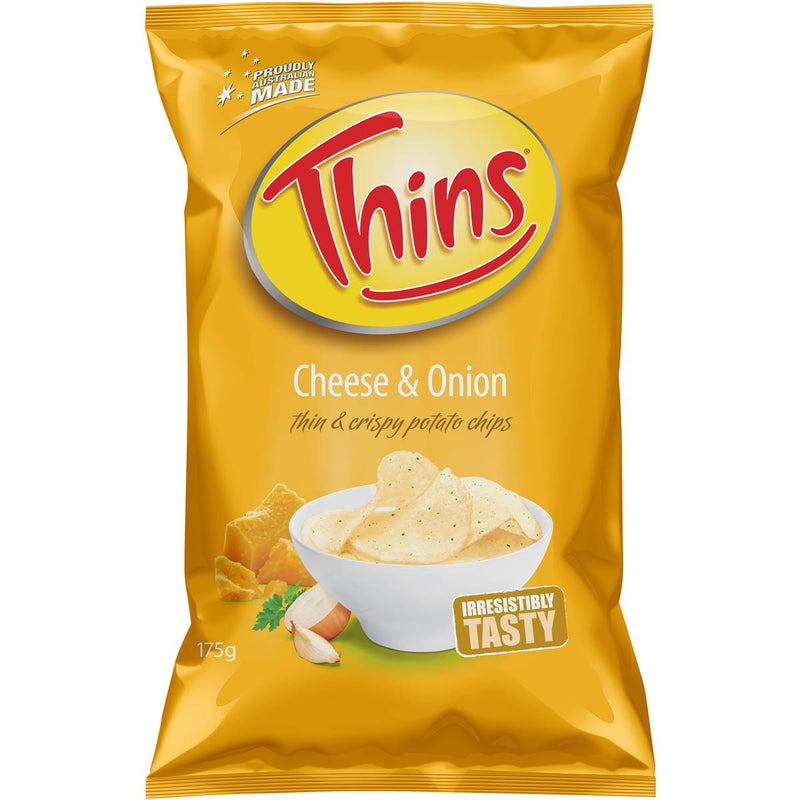 Thins Cheese & Onion Chips 175g