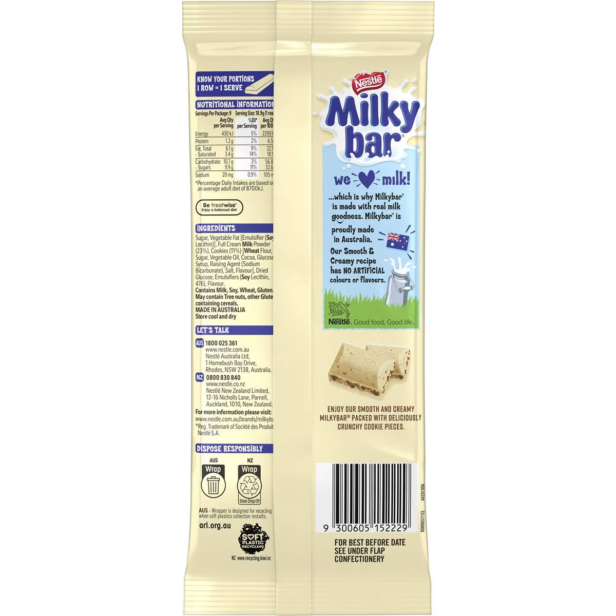 Nestle Milkybar Cookies & Cream Block 170g | Worldwide Shipping