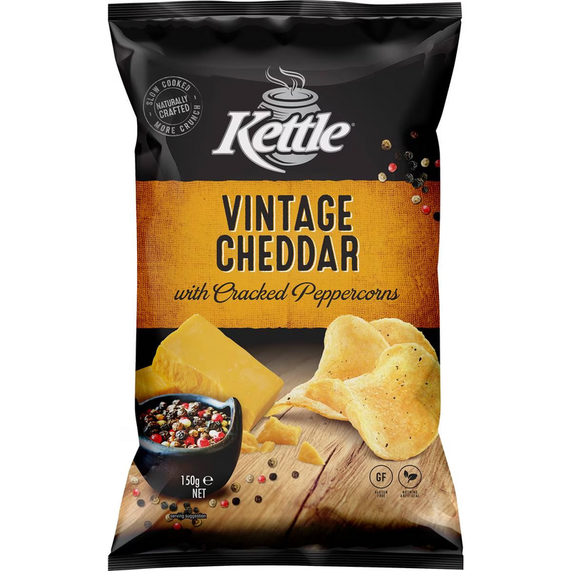 Kettle Potato Chips Vintage Cheddar 150g