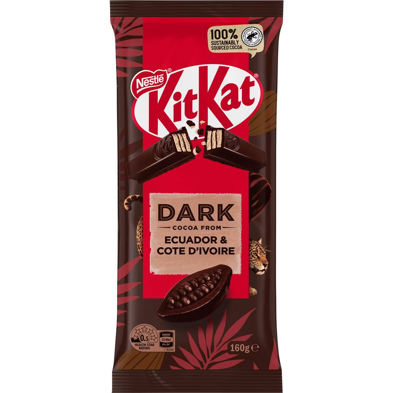 Nestle Kit Kat Dark Chocolate Block 160g