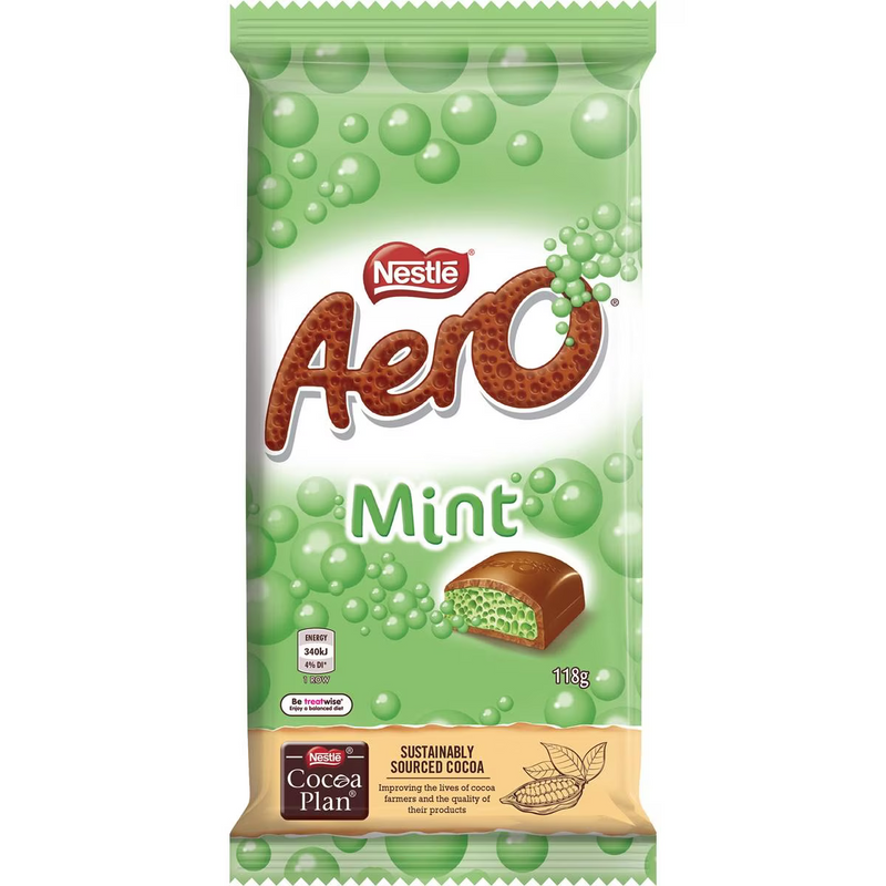 Nestle Aero Mint Chocolate Block 118g