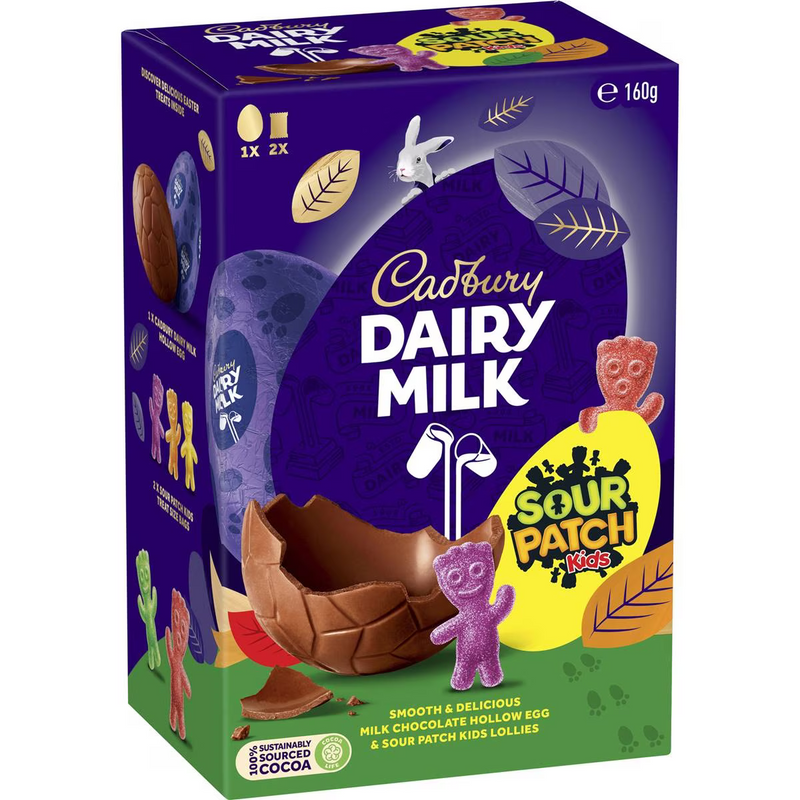 Cadbury Dairy Milk Sour Patch Kids Easter Gift Box 160g