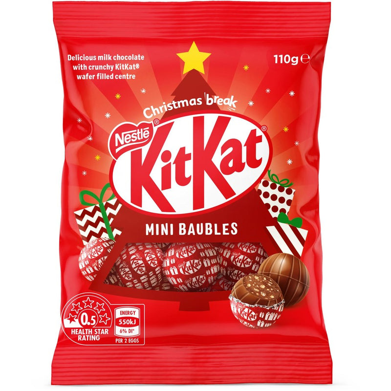 Nestle Kit Kat Confectionery Mini Baubles 110g