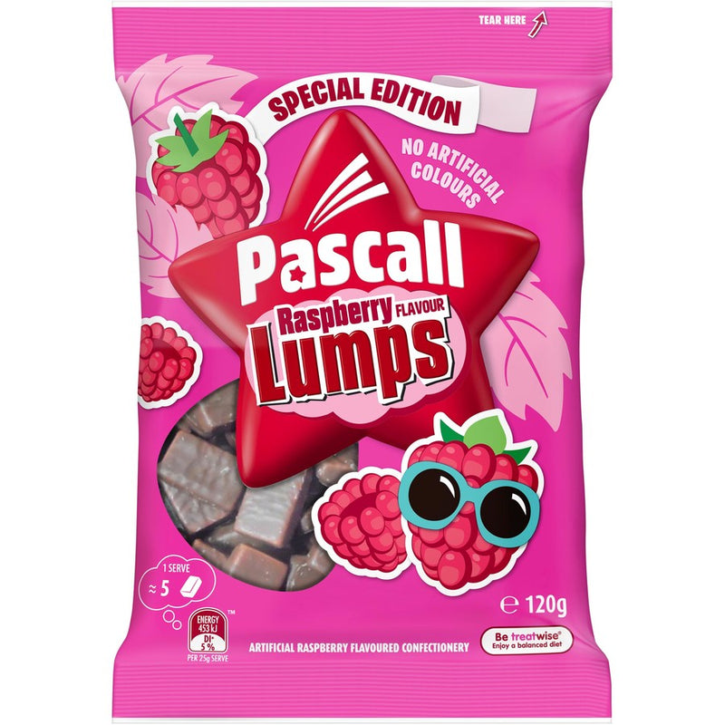 Pascall Lumps Special Edition Raspberry Flavour 120g