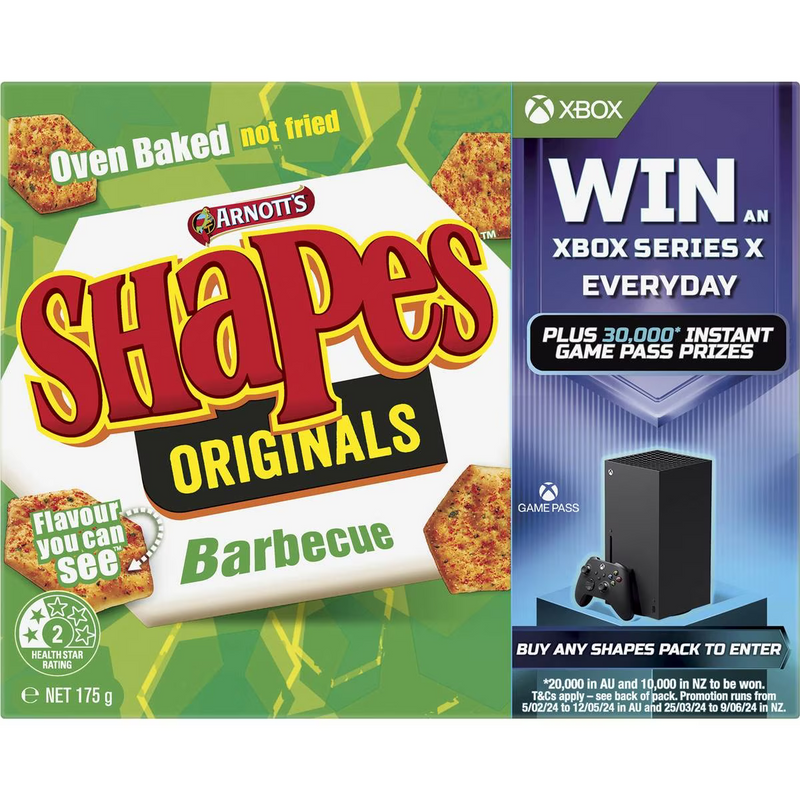 Arnott's Shapes Barbecue 175g