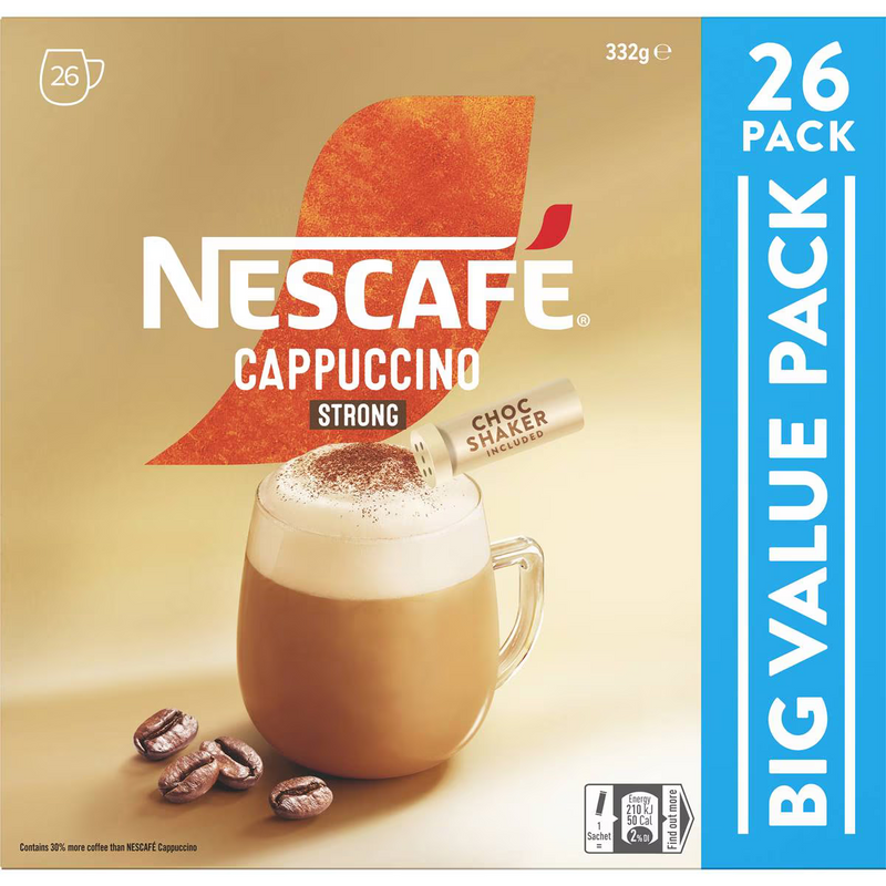 Nescafe Cappuccino Strong 26 Pack 332g