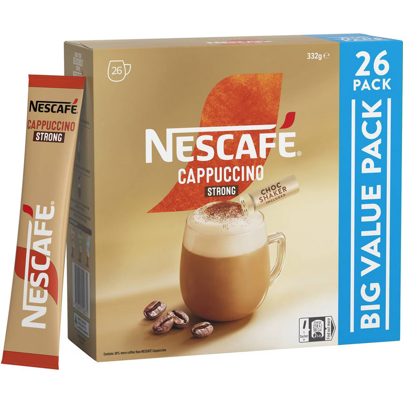 Nescafe Cappuccino Strong 26 Pack 332g