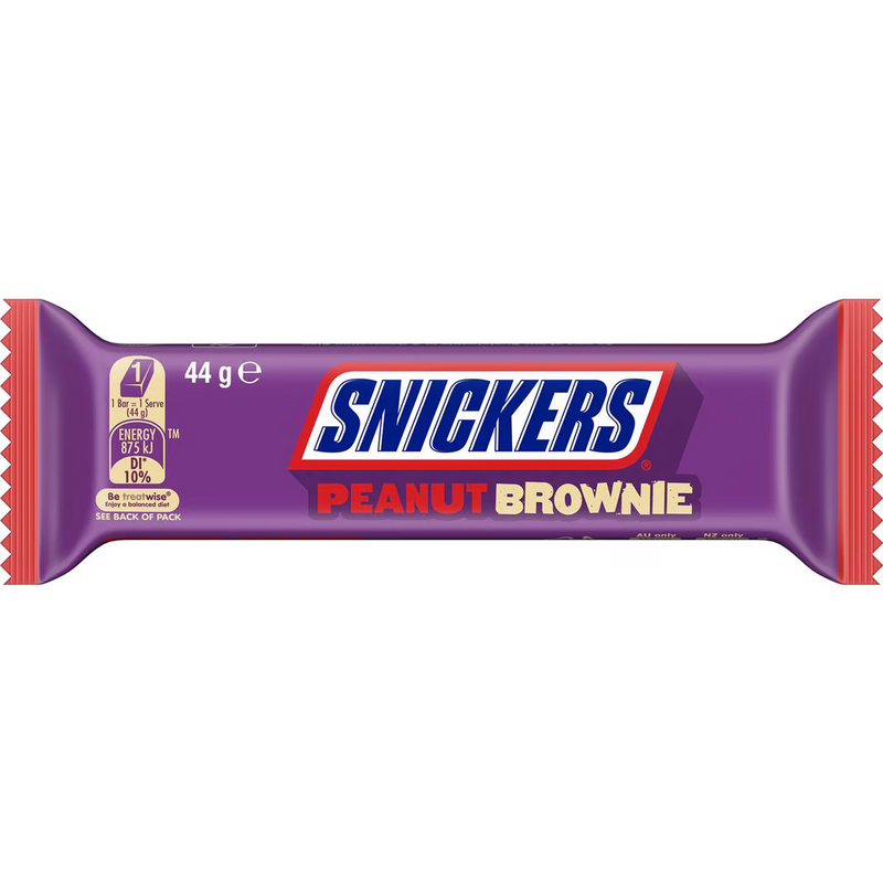 Snickers Peanut Brownie Milk Chocolate Bar 44g