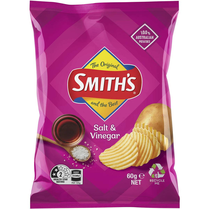 Smith's Crinkle Cut Chips Salt & Vinegar 60g
