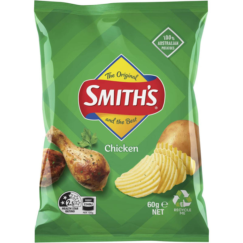 Smith's Crinkle Potato Chips Chicken 60g
