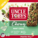 Uncle Tobys Chewy Mint Choc Muesli Bars 6 Pack 185g