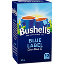 Bushells Blue Label Classic Black Tea Bags 50 Pack 90g