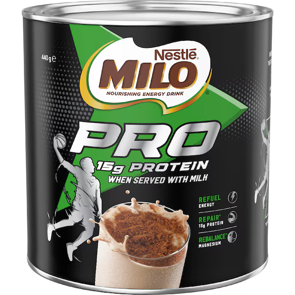 Milo Pro Milo Pro Protein Chocolate Malt Powder Tin 440g | Worldwide Shipping