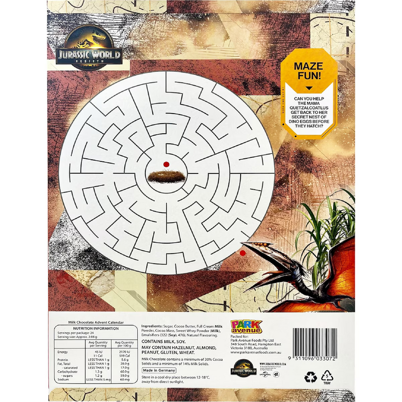 Park Avenue Jurassic World Advent Calendar 50g