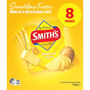 Smith's Potato Chips Cheese & Onion Snacktime 8 Pack 152g
