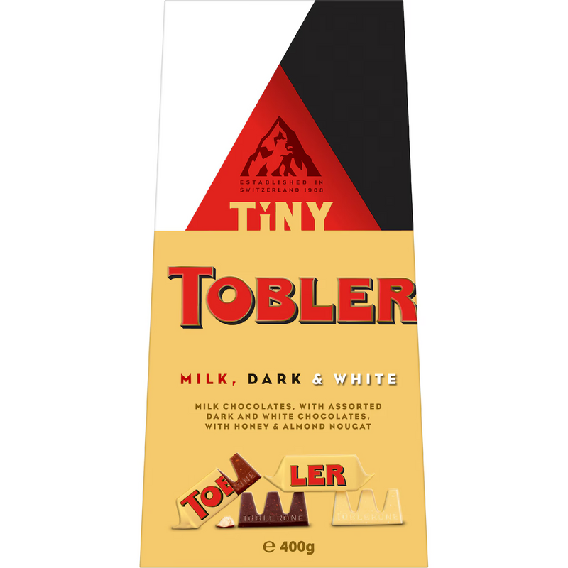 Toblerone Tiny Milk, Dark & White Gift Box 400g