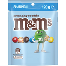 M&M's Crunchy Cookie Chocolate Bag 120g