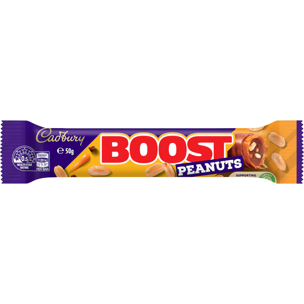 Cadbury Boost Peanut Chocolate Bar 50g | Worldwide Shipping