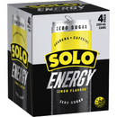 Solo Energy Drink Lemon Zero Sugar Multipack 250ml x 4 Pack