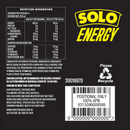 Solo Energy Drink Lemon Cans Multipack 250ml x 4 Pack