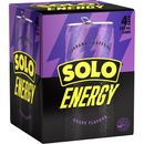 Solo Energy Drink Lemon Cans Multipack 250ml x 4 Pack