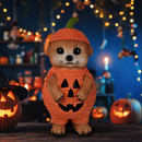 Mirabella Meerkat Figurine Pumpkin