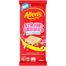 Allen's Strawberries & Cream White Chocolate Block 170g